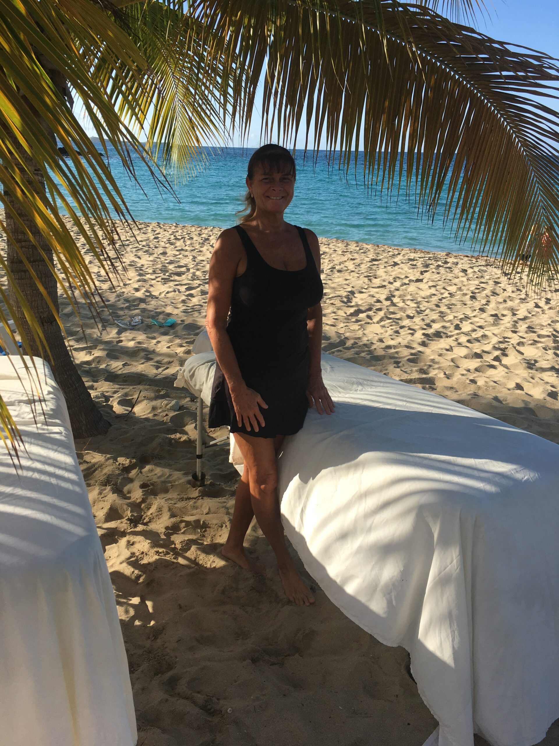 Beach massages for honeymooners with Jill Scott